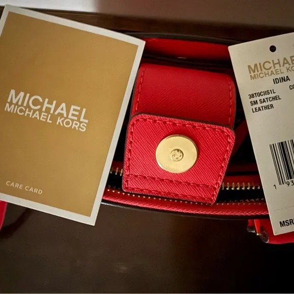 Michael Kors Vibrant Red Crossbody Bag - Picture 9 of 10